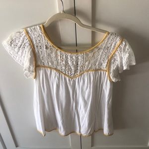 Tula Rosa lace detailed top